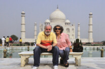 Rada and Brano at Taj Mahal